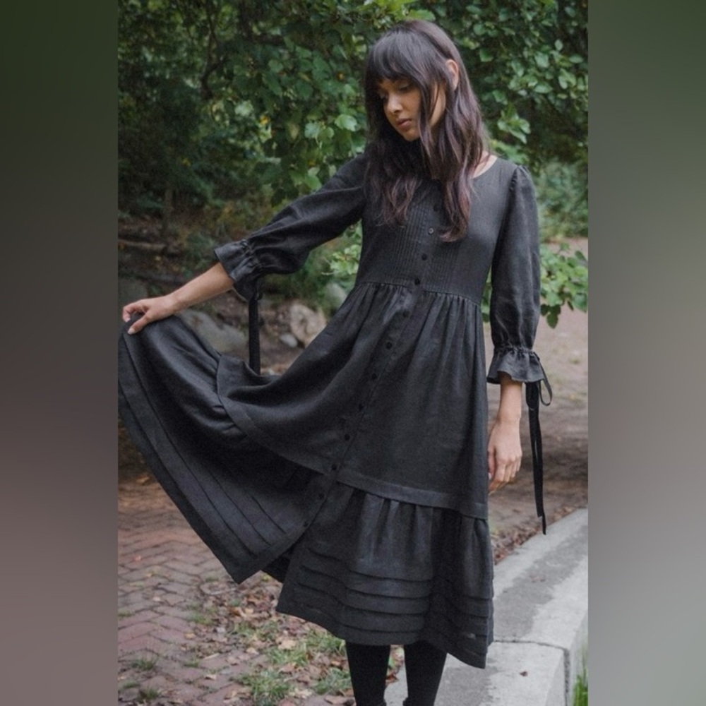 Of Her Own Kind Black Lennox Dress Size XS